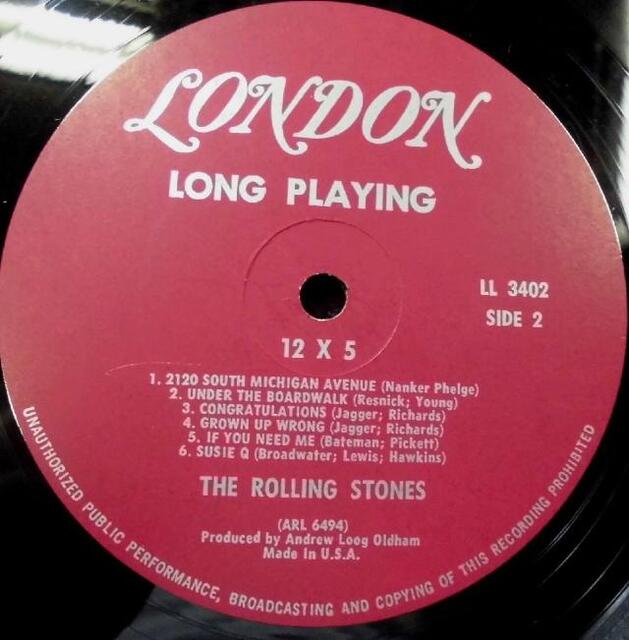 【中古】4/1(土) ≪The Rolling Stones≫ LONDON発のオリジナル盤 