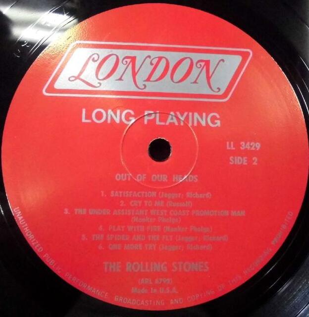 中古】4/1(土) ≪The Rolling Stones≫ LONDON発のオリジナル盤を中心