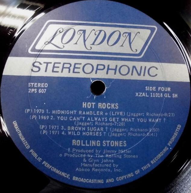 中古】4/1(土) ≪The Rolling Stones≫ 「Brown Sugar」&「Wild Horses