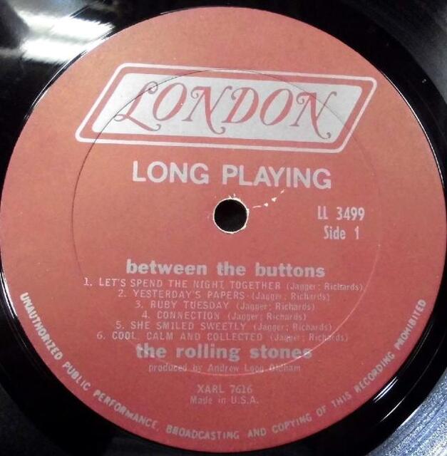 中古】4/1(土) ≪The Rolling Stones≫ LONDON発のオリジナル盤を中心 