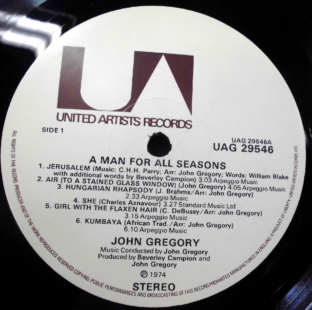 JOHN GREGORY / A MAN FOR ALL SEASONS 7
