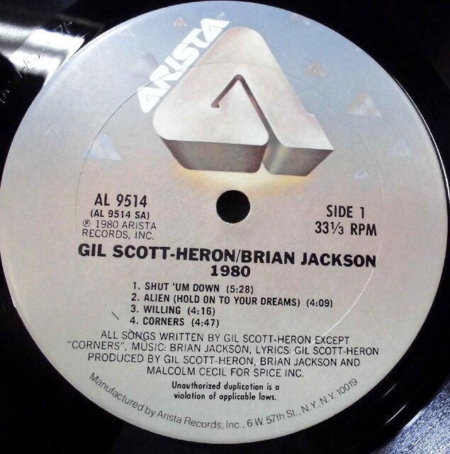 GIL SCOTT- HERON, BRIAN JACKSON / 1980 7