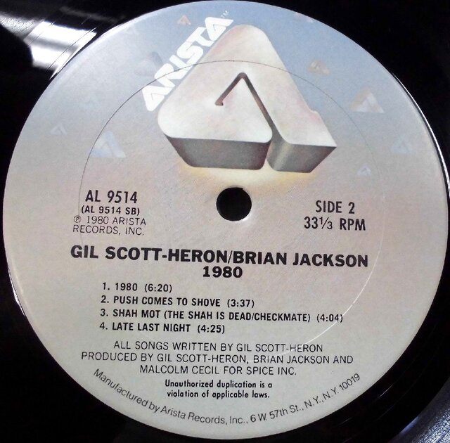 GIL SCOTT- HERON, BRIAN JACKSON / 1980 8