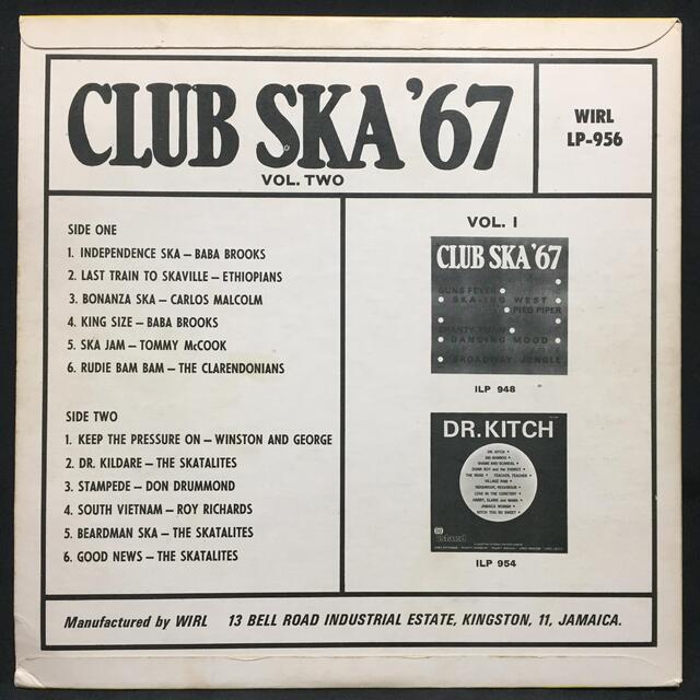 レア！UKオリジナル「CLUB SKA '67」アナログ盤