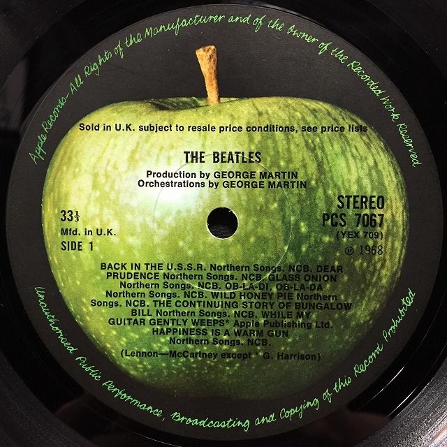 ビートルズ ホワイトアルバム UK盤（2枚組レコード）