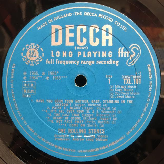 中古】10/22(土) 5F ～ROLLING STONESのUK & USオリジナル盤をお