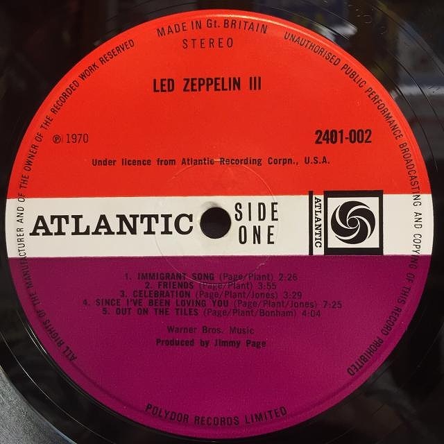 中古】11/15(火) ～THE WHO, ERIC CLAPTON, LED ZEPPELIN, KINKS