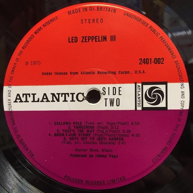 中古】11/15(火) ～THE WHO, ERIC CLAPTON, LED ZEPPELIN, KINKSなど