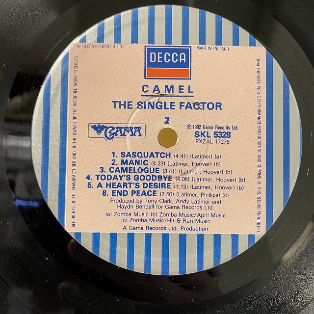 【本日の一枚(特別編)】全買い推奨!? ~ CAMEL必殺コンプリート・コレクションここに公開! ディスクユニオン新宿ロックレコードストア