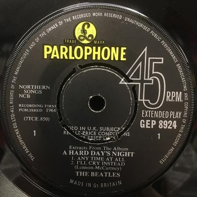 中古】6/17(土) ≪The Beatles≫ 5F ～本日はUKプレスの7inchシングル