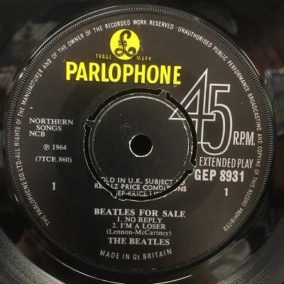 The Beatles From Me To You UK盤 EP ジャケット無 The Beatles From Me To You UK盤 EP ジャケット無 レコード