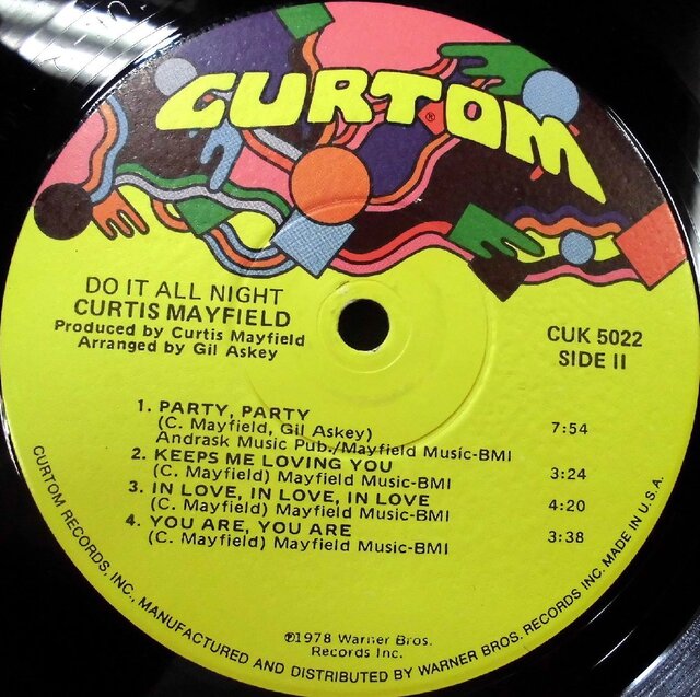 CURTIS MAYFIELD / DO IT ALL NIGHT 8