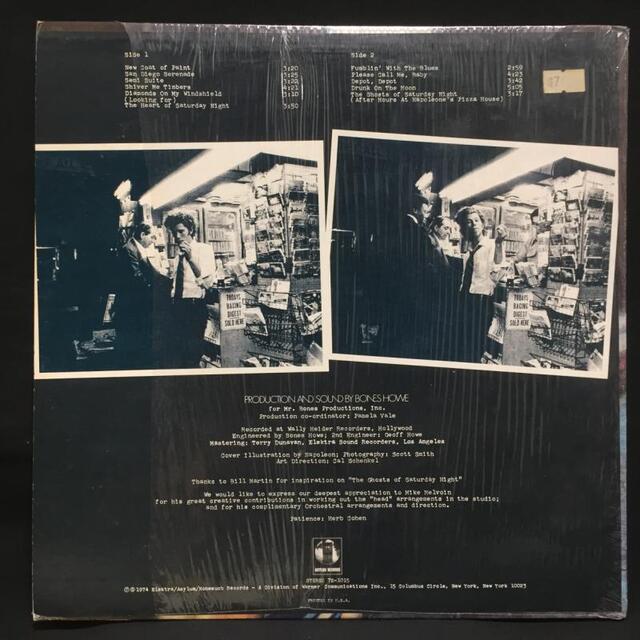 中古】9/2(金) 5F ～TOM WAITS特集！70年代初期作を中心に