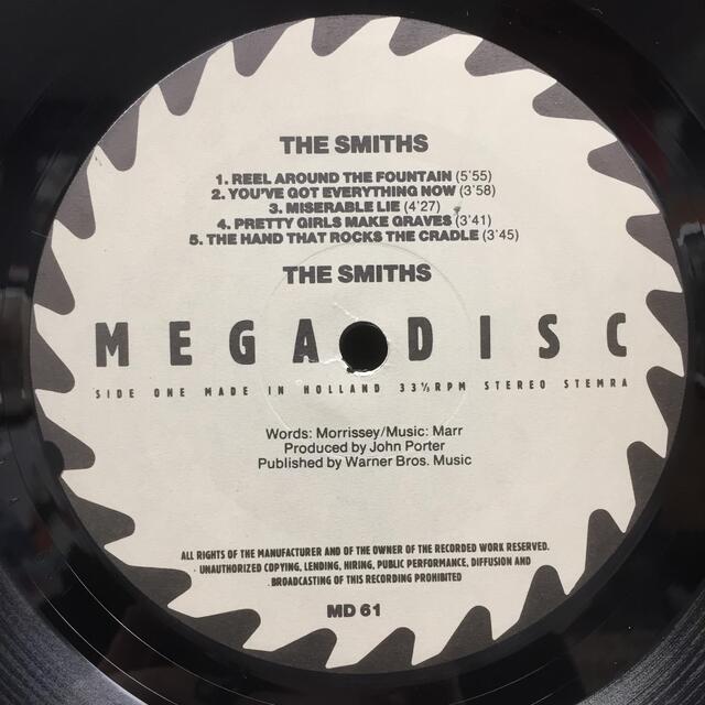 SMITHS SMITHS (オランダ盤 稀少HOLLAND INNER MEGADISC) ロック