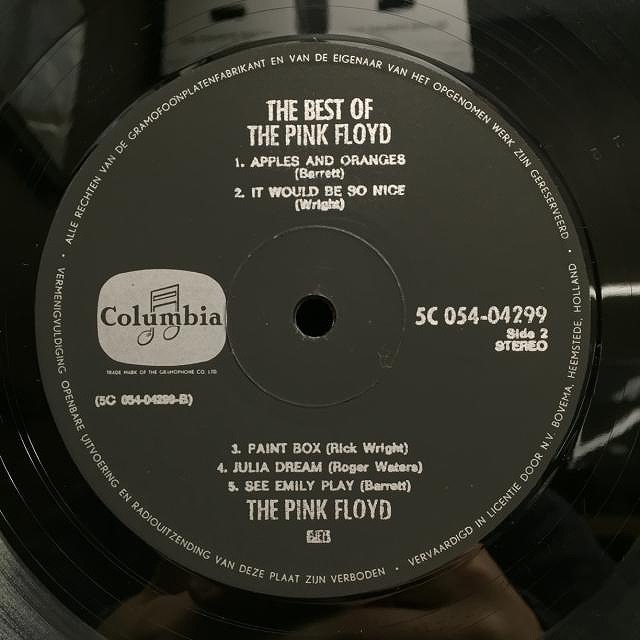 出品リスト】PINK FLOYD（詳細リスト）※12/14(土)開催「PREMIUM RECORD