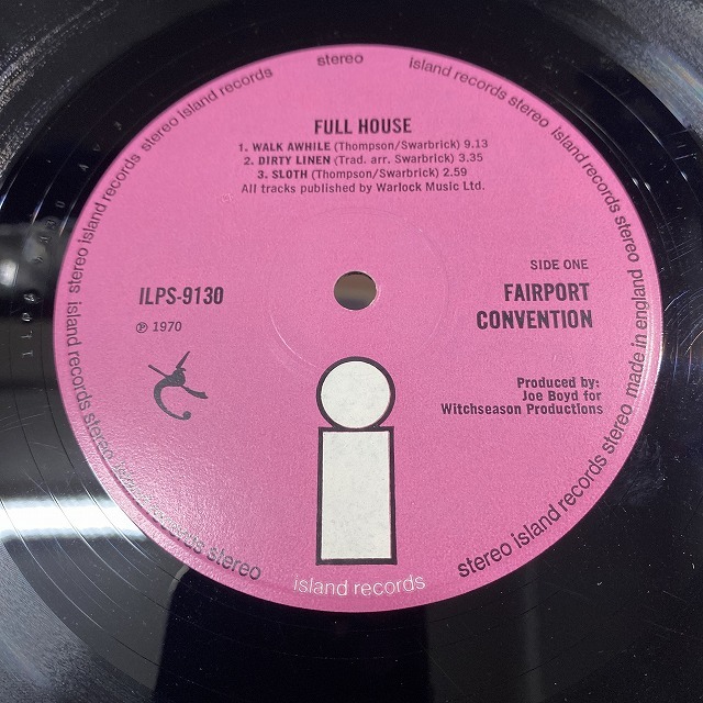 496 FAIRPORT CONVENTION FULL HOUSE レコード Amazon.com: Full House: CDs & Vinyl