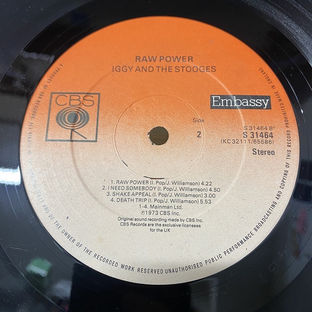 Iggy And The Stooges – Raw Power – Vinyl (LP, Album, Reissue
