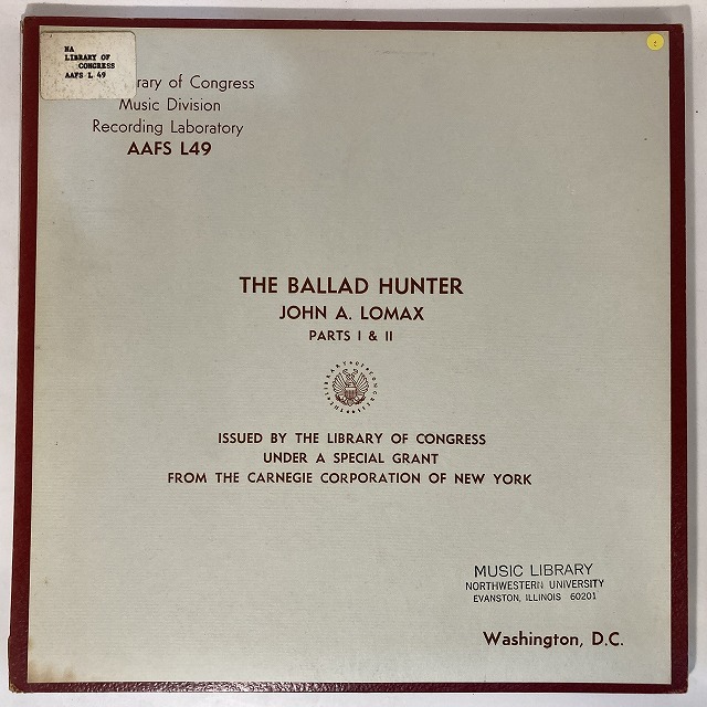 VA / BALLAD HUNTER JOHN A.LOMAX