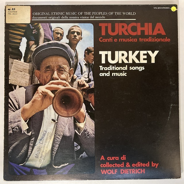 V.A / TURCHIA - CANTI E MUSICA TRADIZIONALE / TURKEY - TRADITIONAL SONGS AND MUSIC