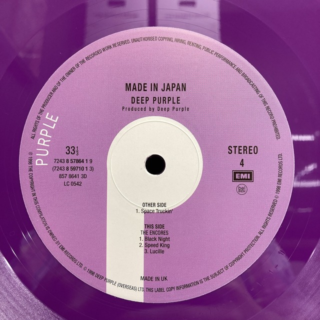 Deep Purple rainbow 国内版 レコード 6枚セット DEEP PURPLE / BURN | sixteen records (シックスティーンレコード)