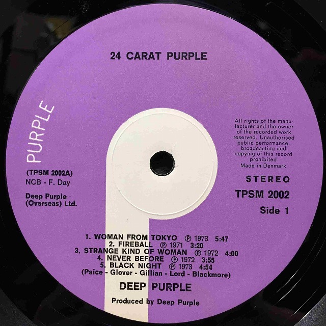 Deep Purple レコード DEEP PURPLE / LAST CONCERT IN JAPAN [LP - P-10370W]：70'S
