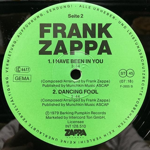 フランクザッパ　FRANK ZAPPA LP盤レコード 特集】究極のFRANK ZAPPAコレクション『週刊雑派』（第23号