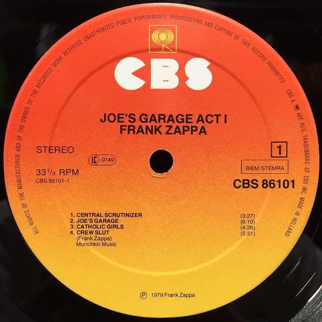 FRANK ZAPPA US盤6枚セット
