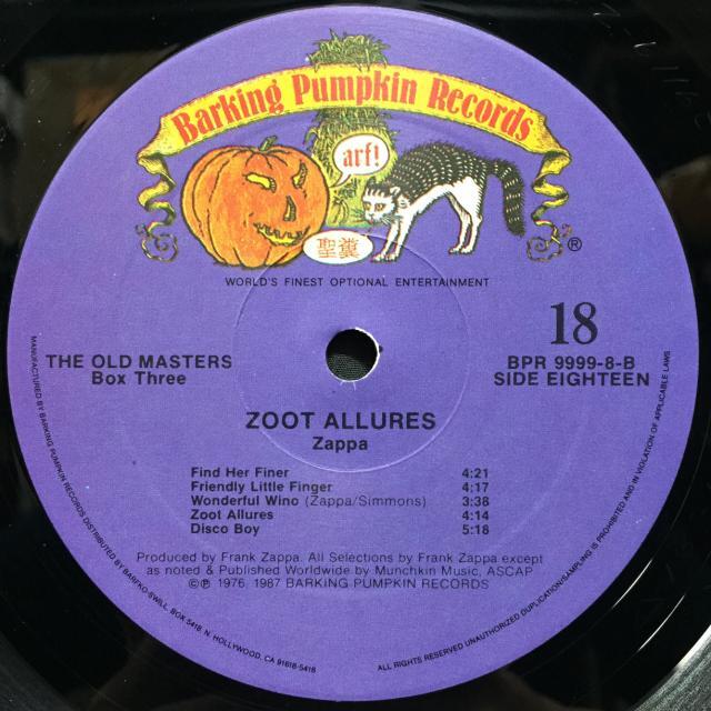 洋楽 Old Masters, Box Three Zappa BPR-9999 洋楽 Old Masters, Box Three Zappa BPR-9999 洋楽 Old Masters