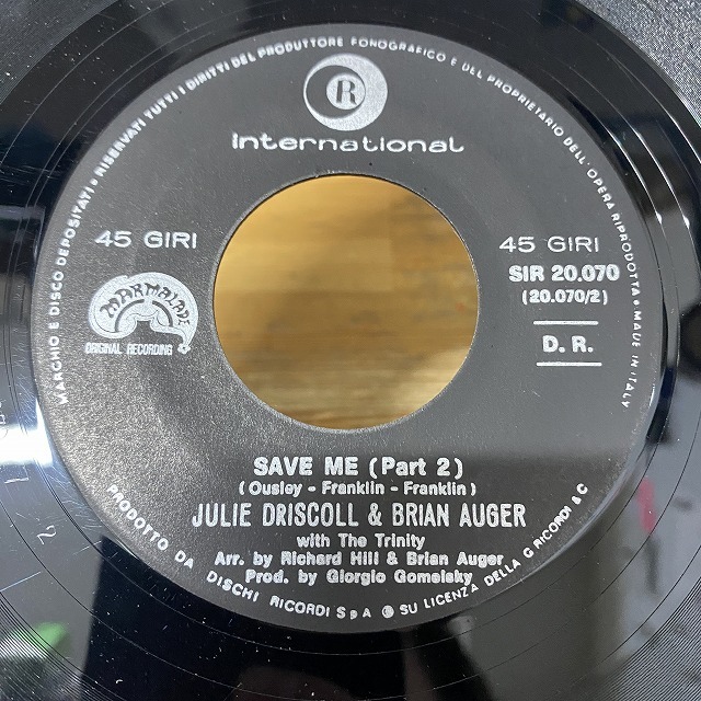 本日の一枚】叫べタイガー！ ～ Julie Driscoll & Brian Auger With