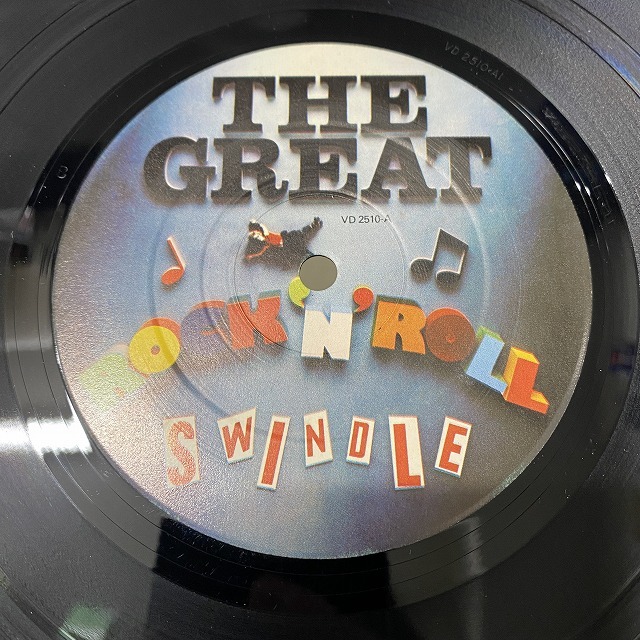 THE GREAT ROCK 'N' ROLL SWINDLE レコードUK盤 SEX PISTOLS / THE GREAT ROCKN ROLL SWINDLE(UKオリジナル
