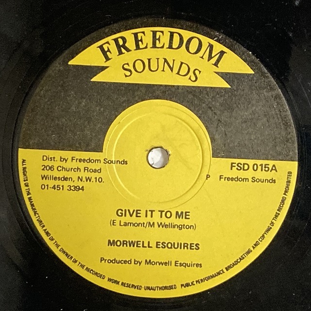 MORWELL ESQUIRES/HORACE ANDY / GIVE IT TO ME / BLACK CINDERELLA