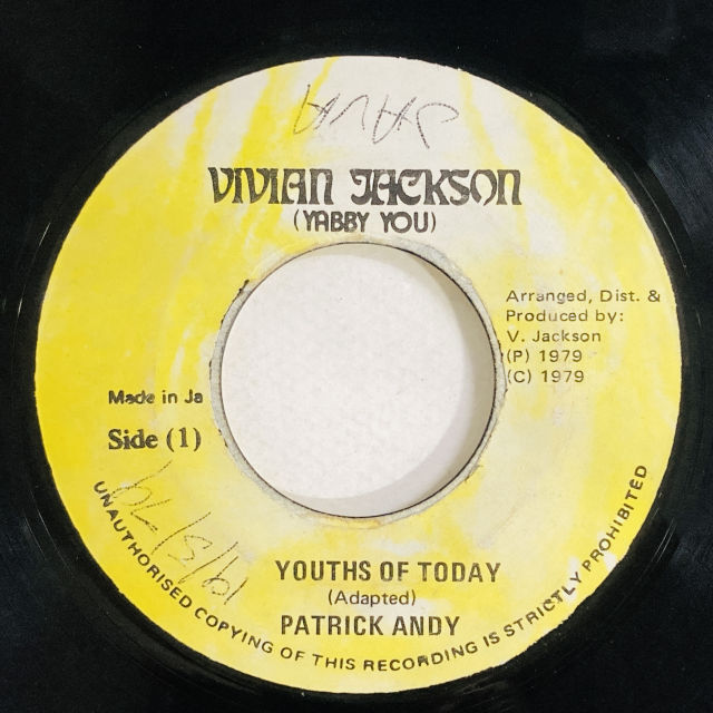 PATRICK ANDY / YOUTH OF TODAY