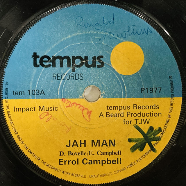 ERROL CAMPBELL / JAH MAN