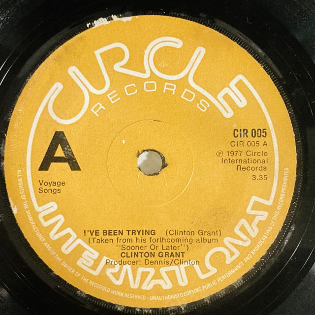 CLINTON GRANT / I'VE BEEN TRYING