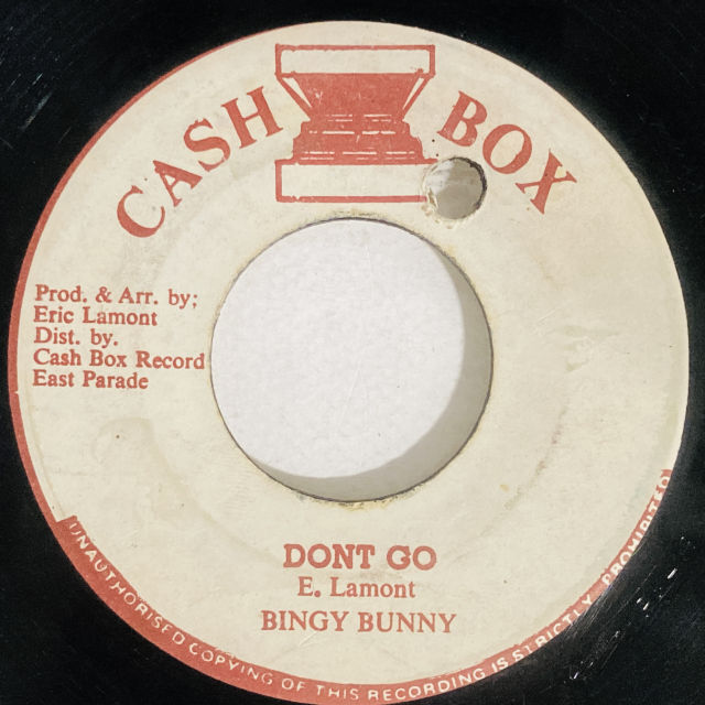 BINGY BUNNY / STICKY THOMPSON / DONT GO / MEDICINE