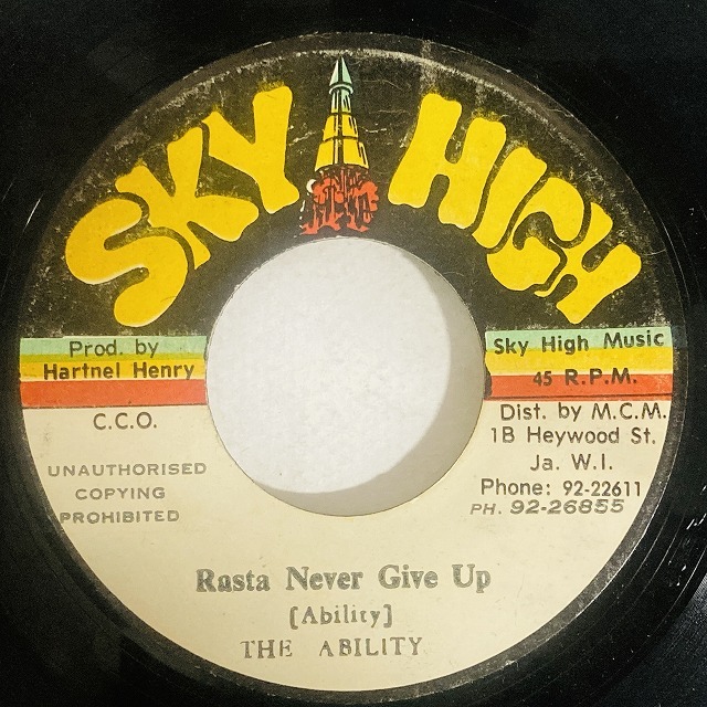 ABILITY / RASTA NEVER GIVE UP