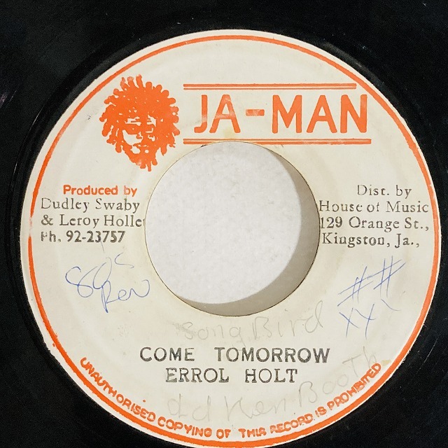 ERROL HOLT / COME TOMORROW