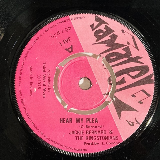 JACKIE BERNARD & THE KINGSTONIANS / HEAR MY PLEA / HEART IN DANGER