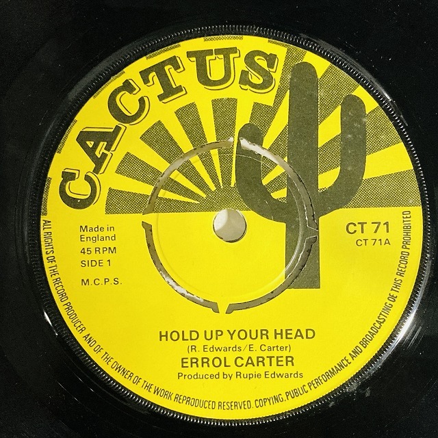 ERROL CARTER / SUCCESS ALL STARS / HOLD UP YOUR HEAD / TANK SKANK