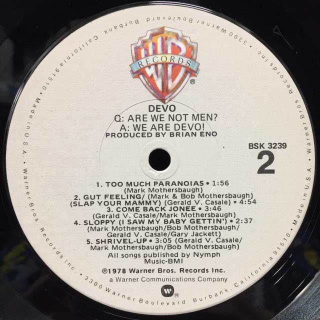 DEVO / Q: ARE WE NOT MEN? A: WE ARE DEVO! 8