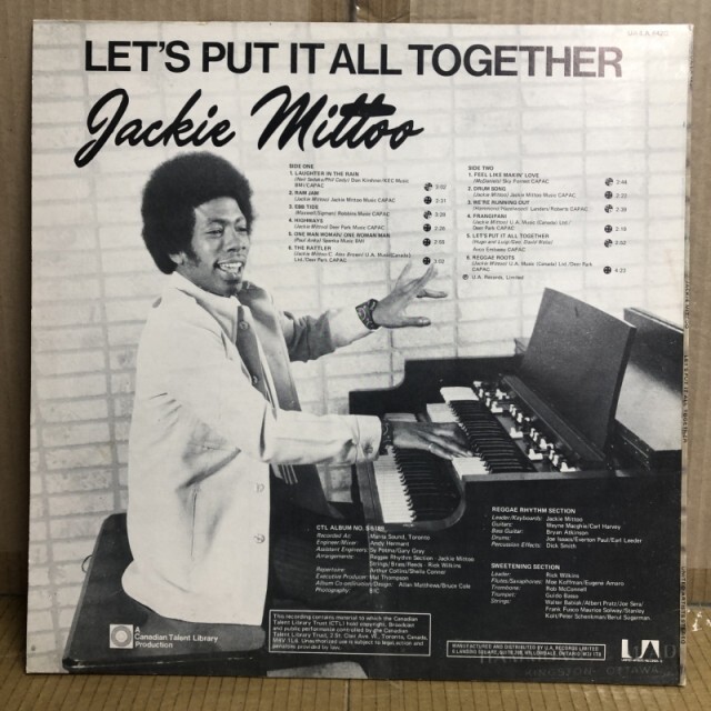 中古情報】1/13(火)JACKIE MITTOO、MIGHTY SPARROW、STEVE TIBBETTS