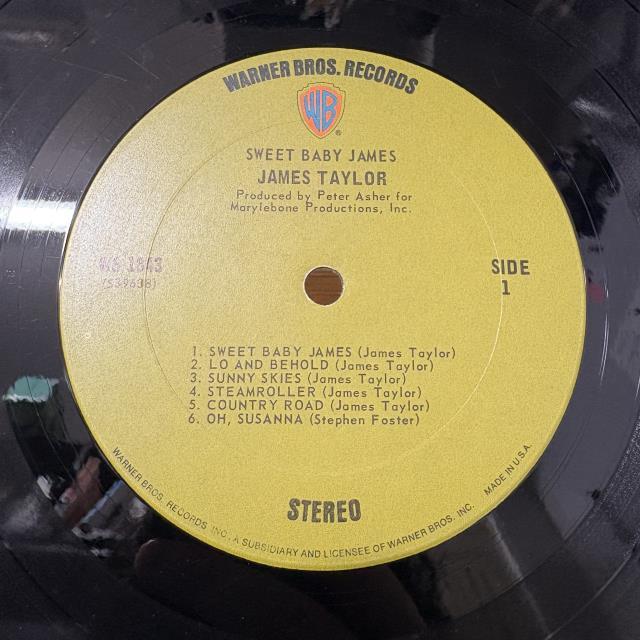 レア新品同様! ジェイムステイラー 1970年US盤シュリンク付 歌詞ピンナップ 本日の一枚】定番こそ正義 ～ アメリカン・ロックの超名盤をまとめてご