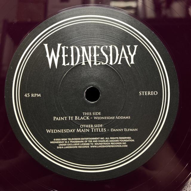 Wednesday Soundtrack ◯アナログカラー盤 中古】9/17(水) <SOUNDTRACK> ～大人気NETFLIXドラマ「WEDNESDAY