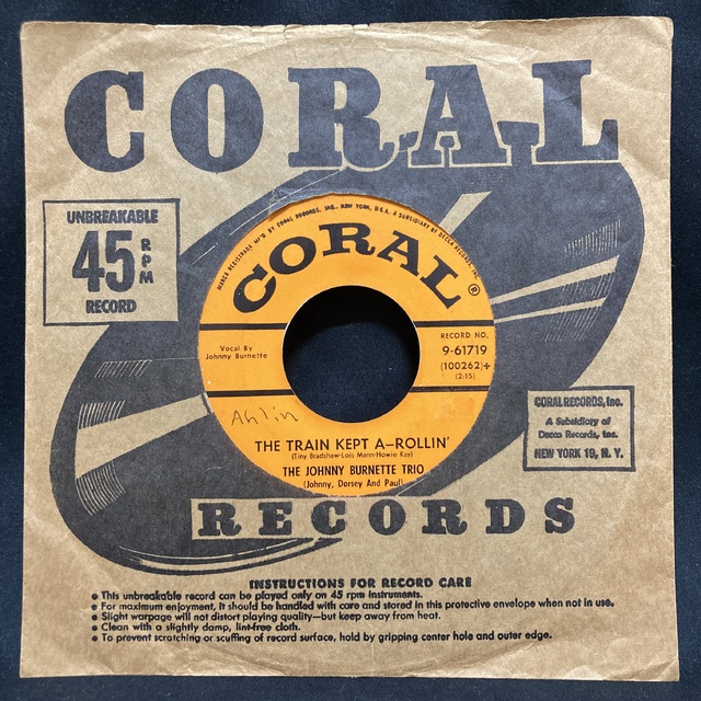 中古】12/14(日) <<45r.p.m.>> ～これぞロカビリークラシック！JOHNNY