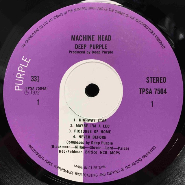 DEEP PURPLE / MACHINE HEAD 7