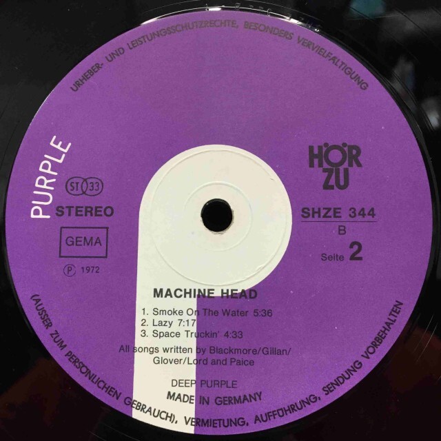 DEEP PURPLE / MACHINE HEAD 8