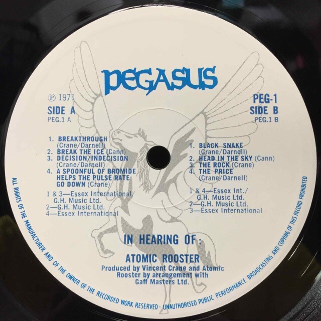 ATOMIC ROOSTER / IN HEARING OF 8