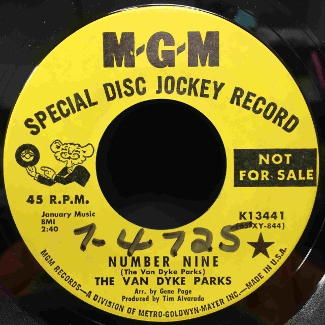 VAN DYKE PARKS / NUMBER NINE