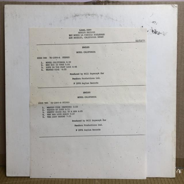 EAGLES / HOTEL CALIFORNIA 2