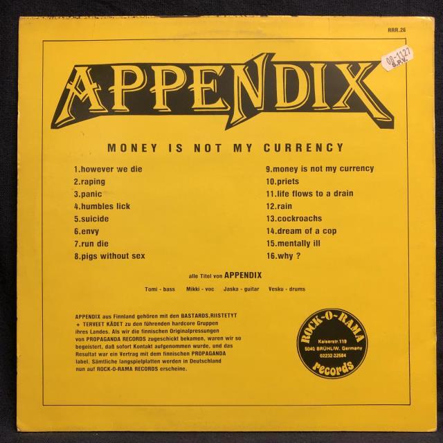 APPENDIX / MONEY IS NOT MY CURRENCY 2